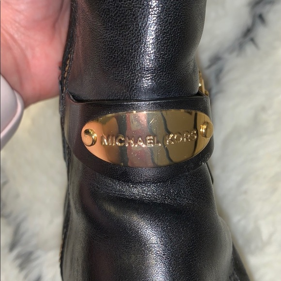 Michael by Michael Kors riding boots black leather - Picture 3 of 6